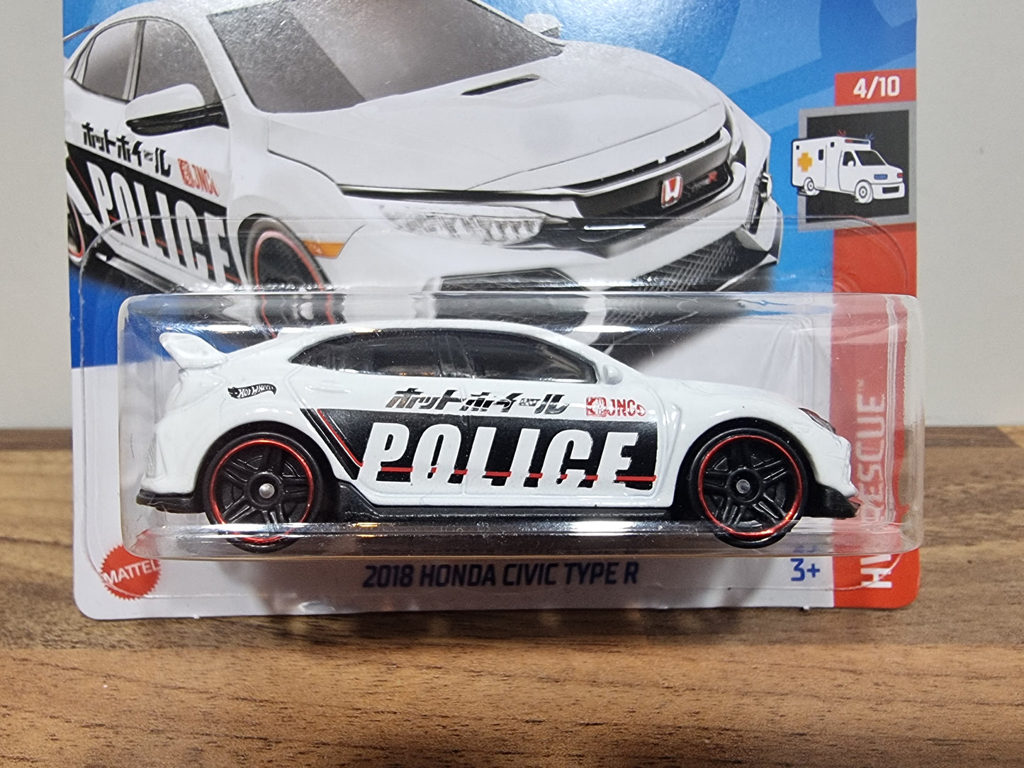 Hot Wheels 2018 Honda Civic Type R (Bad Card)