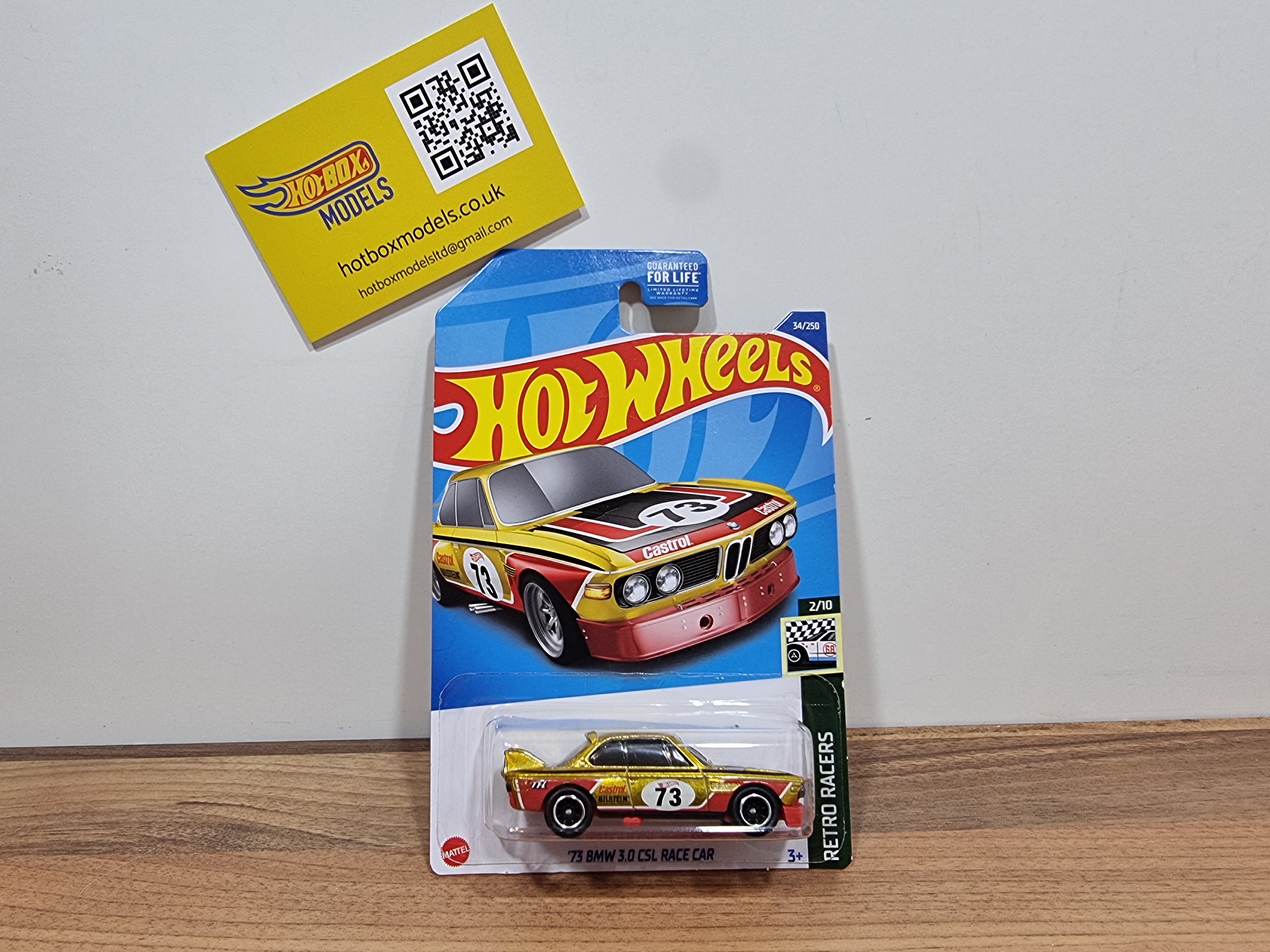 Hot Wheels 73 BMW 3.0 CSL Race Car hotbox models