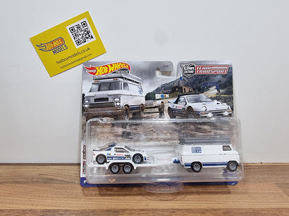 Hot Wheels Ford RS200 & Rally Van